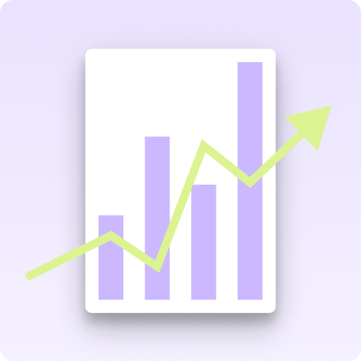 An upwards trending chart