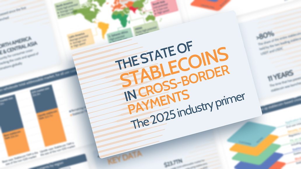An image of a stablecoin report cover page