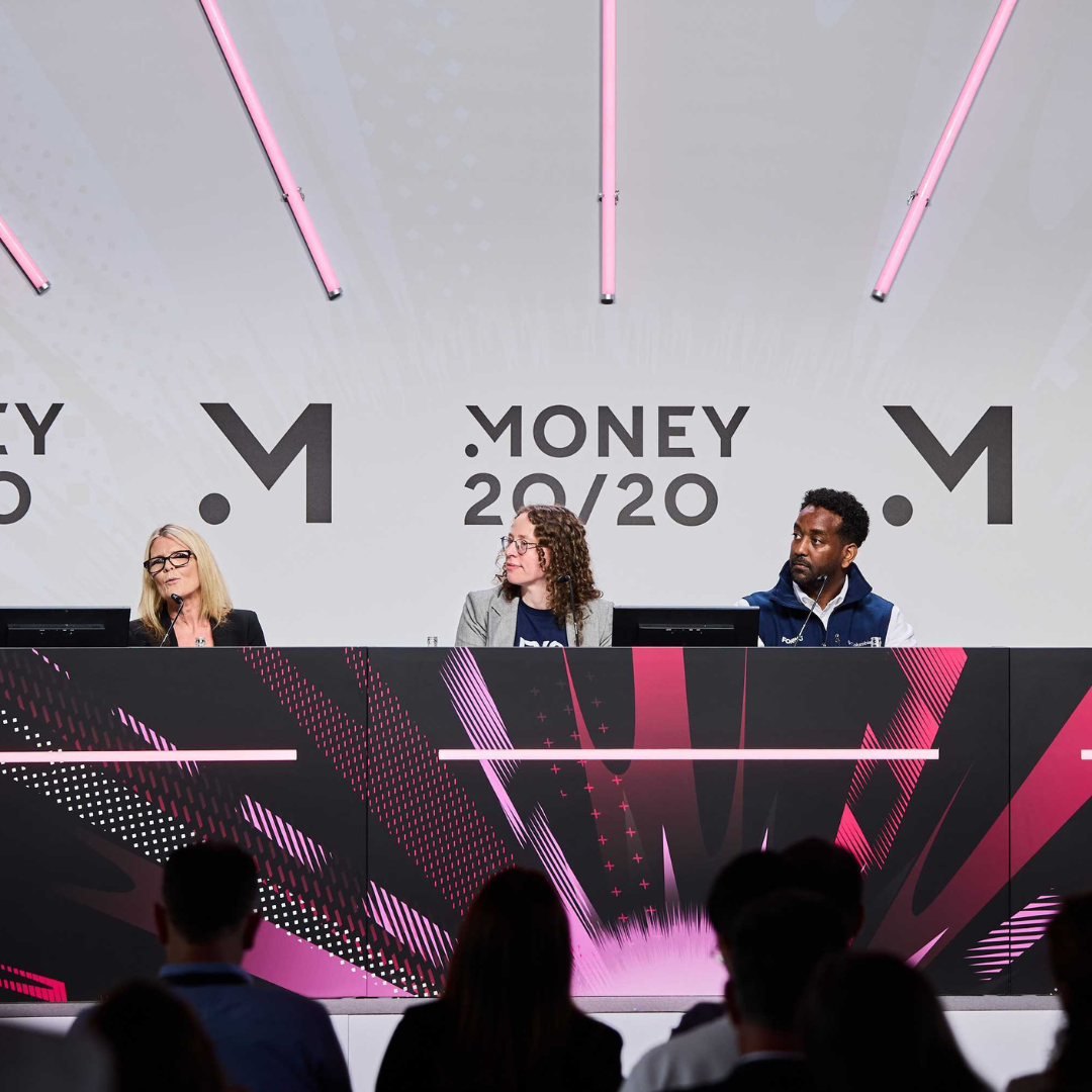 A picture of a panel event